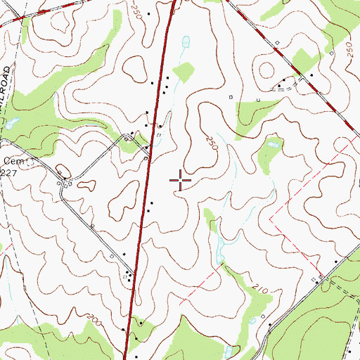 Topographic Map of Lamar Smith Lake Dam, GA