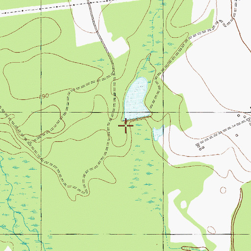Topographic Map of Morf Stanback Estate Lake Dam, GA