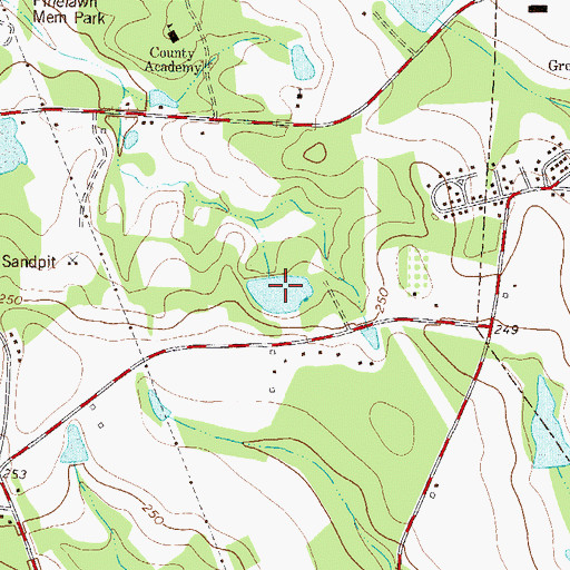 Topographic Map of Altman Pond, GA