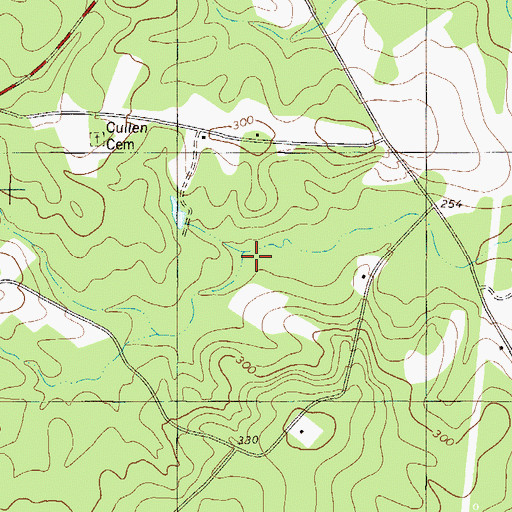 Topographic Map of Wood Pond, GA
