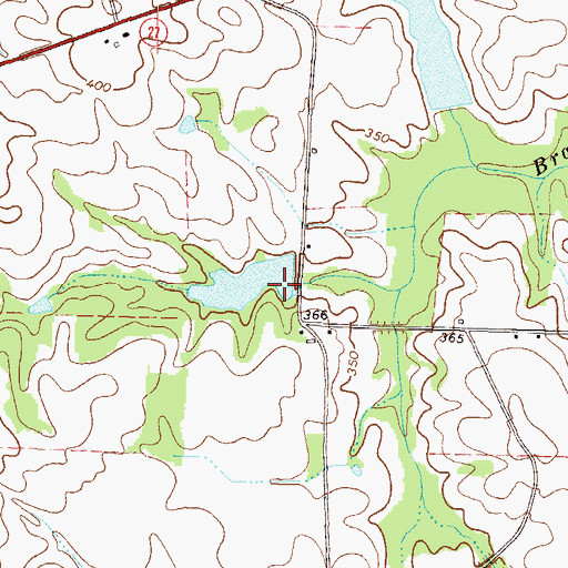 Topographic Map of Daniels Pond Dam, GA