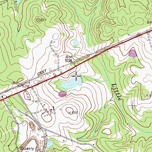 Topographic Map of Coleman Lake Dam, GA