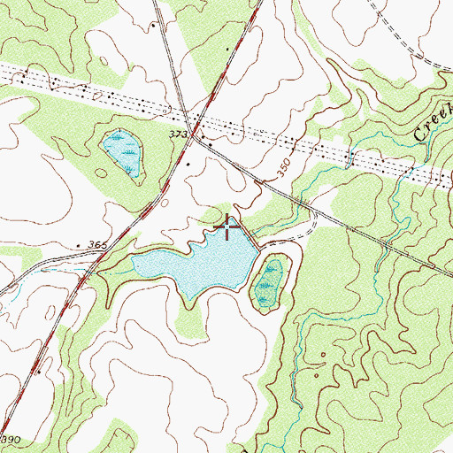 Topographic Map of Sheppard Lake Dam, GA