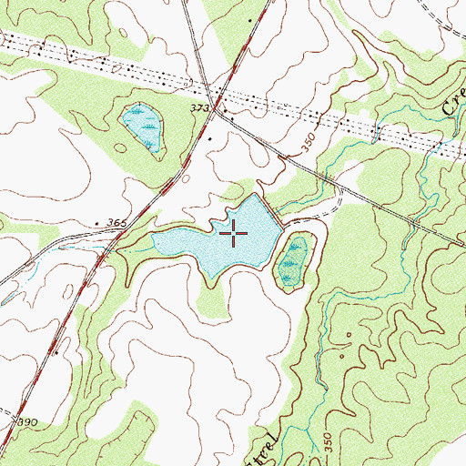 Topographic Map of Sheppard Lake, GA