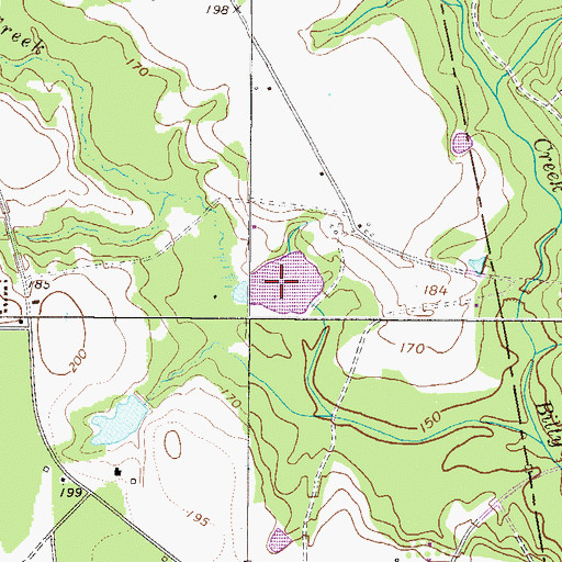Topographic Map of Rodgers Pond, GA