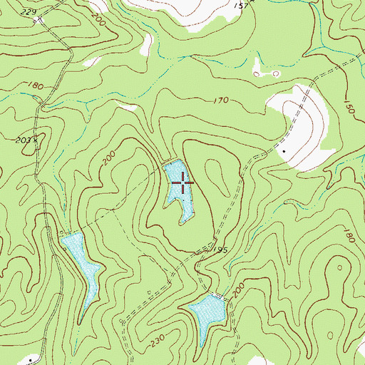 Topographic Map of Smith Pond, GA