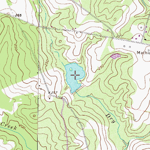 Topographic Map of Dejarnetts Pond, GA