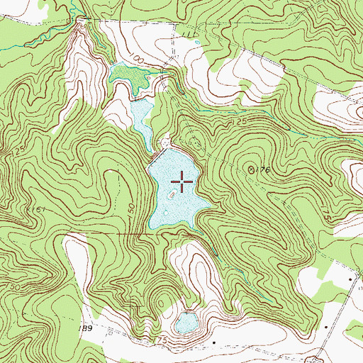 Topographic Map of Eason Lake, GA