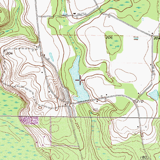 Topographic Map of Mckinnon Lake, GA