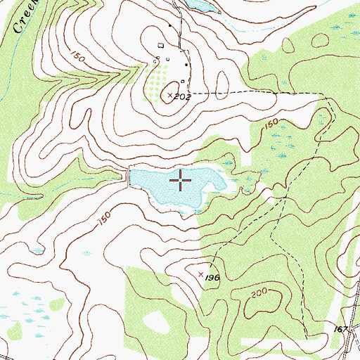 Topographic Map of Alico Company Lake, GA