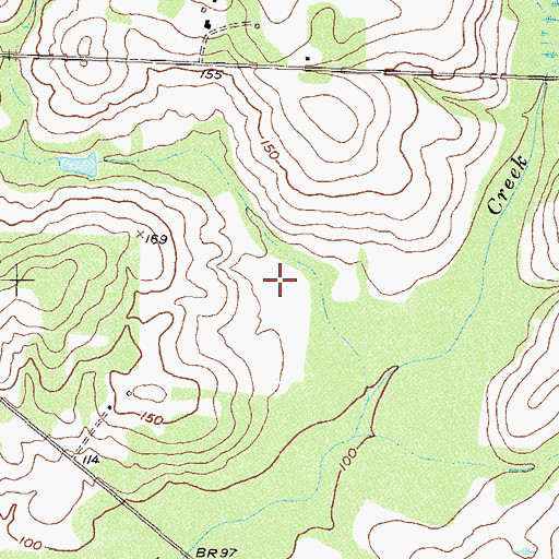 Topographic Map of Long Lake Dam, GA