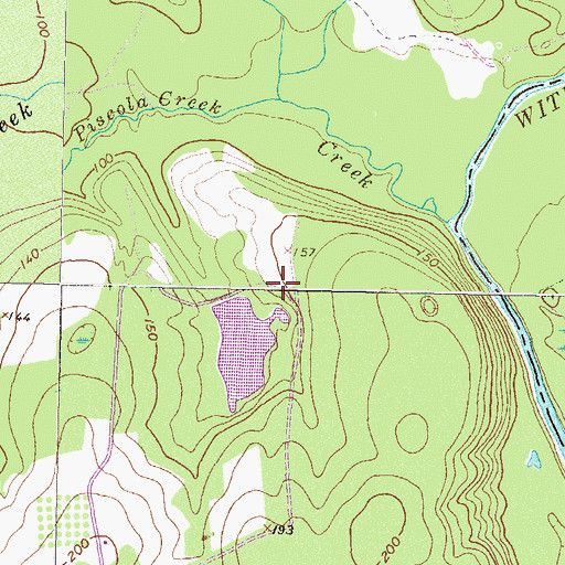 Topographic Map of Langdale Company Dam, GA