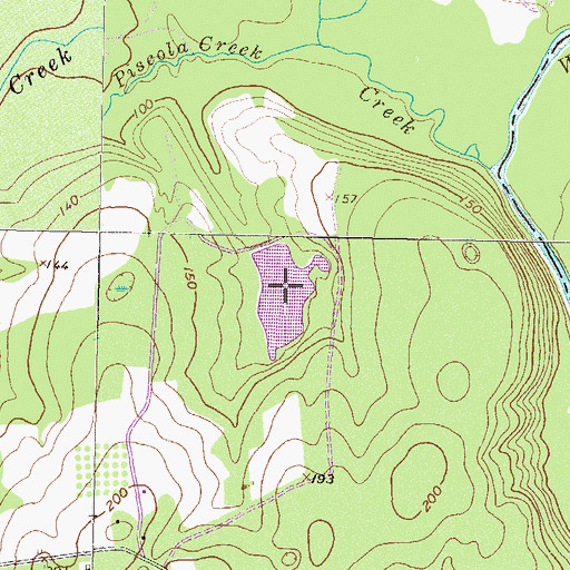 Topographic Map of Langdale Company Lake, GA