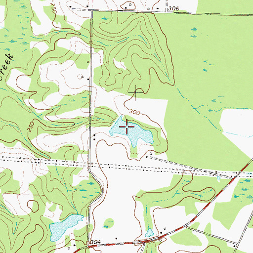 Topographic Map of Smith Lake, GA