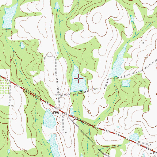 Topographic Map of Dockery Pond, GA