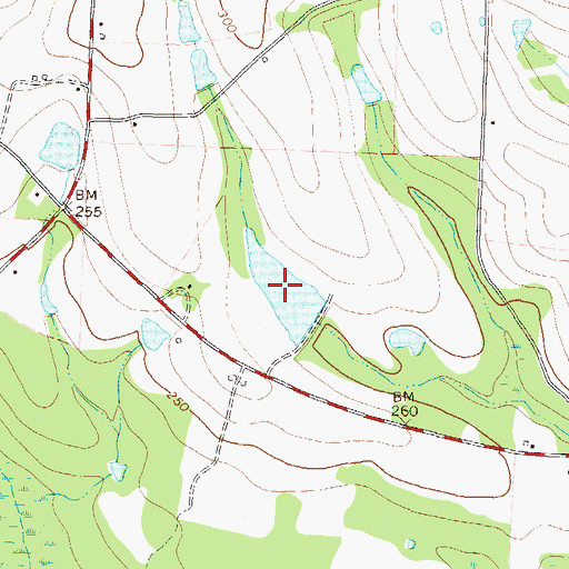 Topographic Map of Lindsey Lake, GA