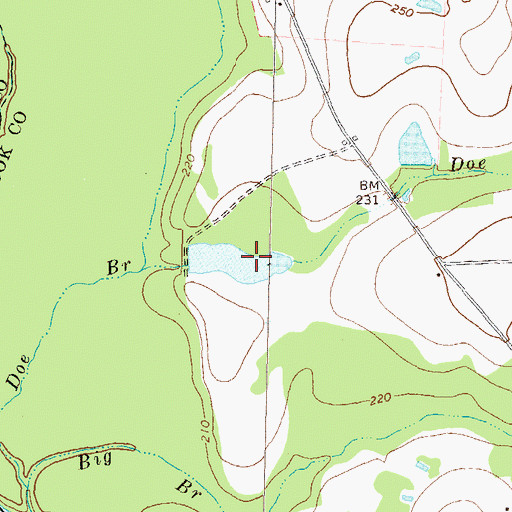 Topographic Map of Grist Lake, GA