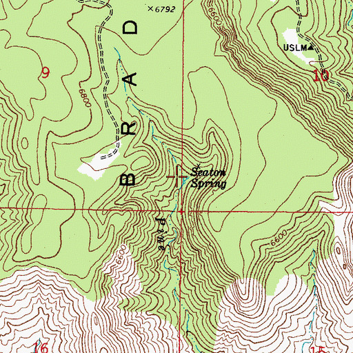 Topographic Map of Seaton Spring, AZ
