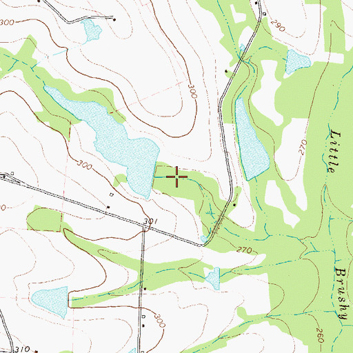 Topographic Map of Harper Lake Dam, GA
