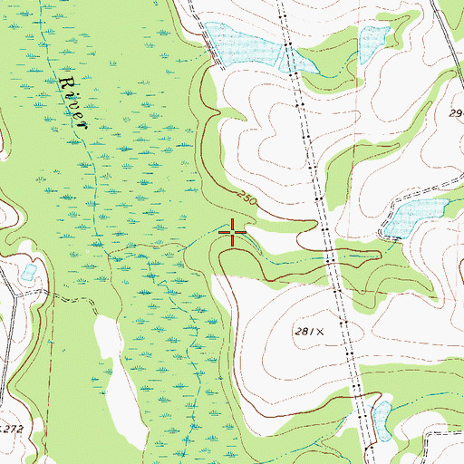 Topographic Map of Rutland Lake South, GA