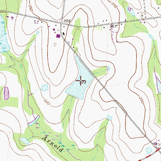Topographic Map of Jones Lake, GA
