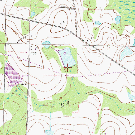 Topographic Map of Marchant Lake Dam, GA