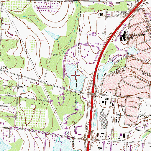 Topographic Map of Agrirama Lake, GA