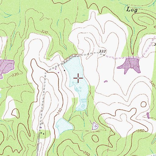 Topographic Map of Stevens Lake, GA