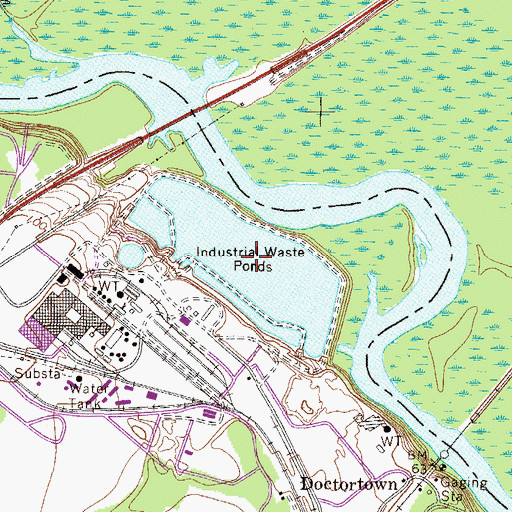 Topographic Map of Rayonier Lake North, GA