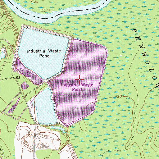 Topographic Map of Rayonier Lake, GA