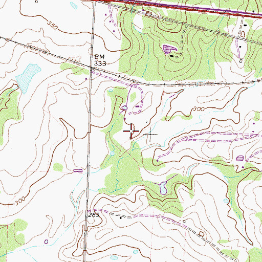 Topographic Map of Thigpens Lake, GA