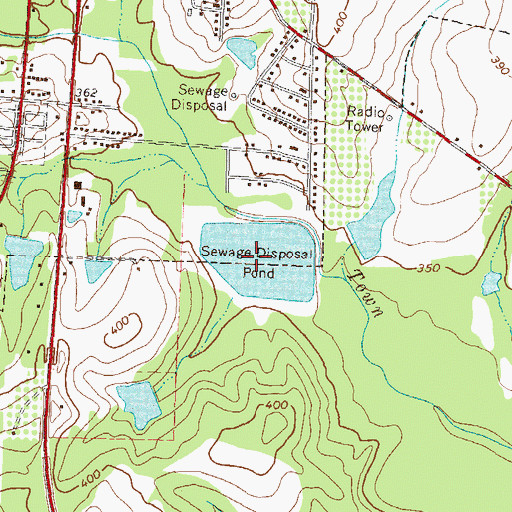 Topographic Map of City of Sylvester Lake, GA