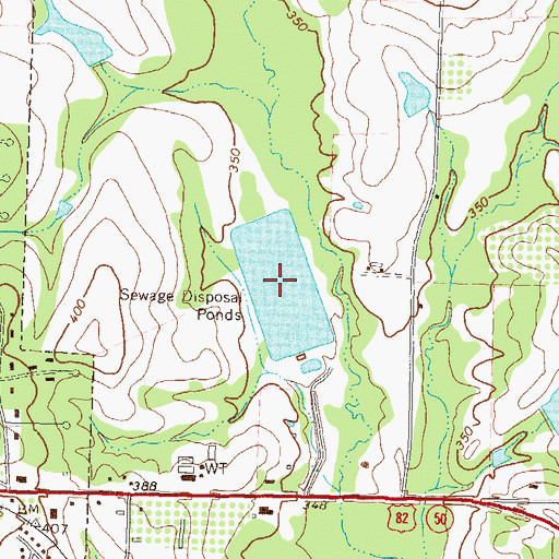 Topographic Map of City of Sylvester Lake North, GA