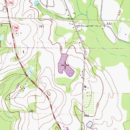 Topographic Map of Sumner Lake, GA