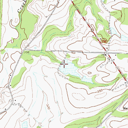 Topographic Map of Patterson Lake Dam, GA