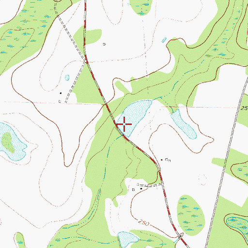 Topographic Map of Lindsey Lake Dam, GA
