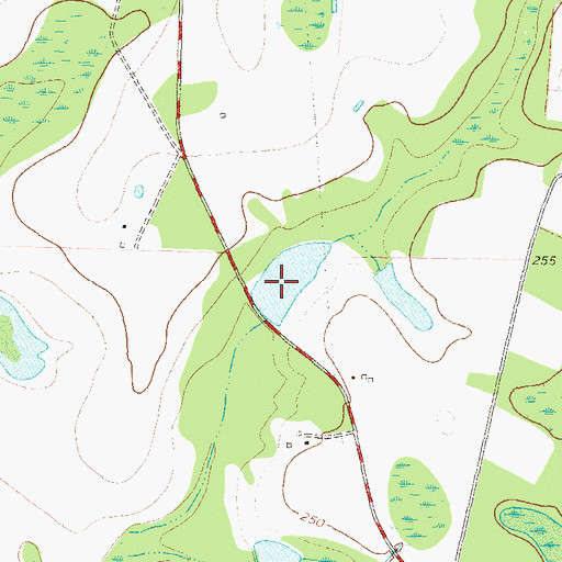 Topographic Map of Lindsey Lake, GA