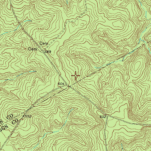 Topographic Map of Griffin Lake Dam, GA