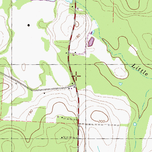 Topographic Map of Lake Nichols Dam Number I, GA