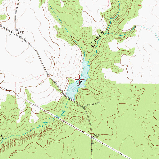 Topographic Map of Mckemie Lake, GA