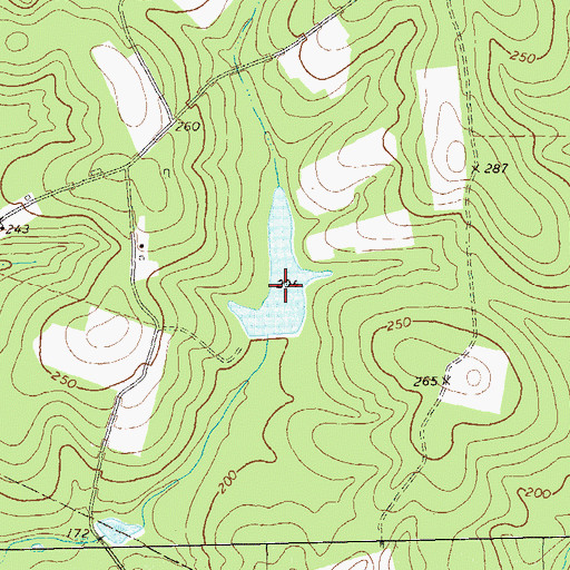 Topographic Map of Coastal Loan Company Lake, GA