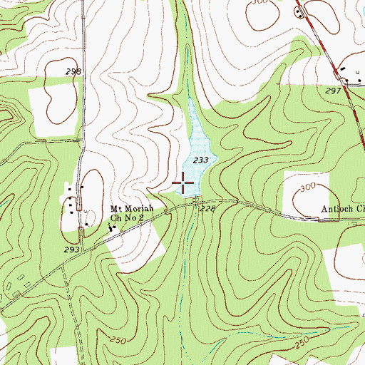 Topographic Map of Dubarco Incorporated Lake Dam, GA