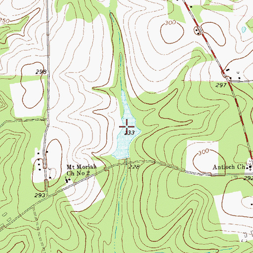 Topographic Map of Dubarco Incorporated Lake, GA