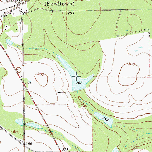 Topographic Map of Rich Lake, GA
