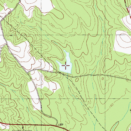 Topographic Map of Lake Dubarco, GA