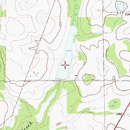 Topographic Map of Hodges Lake, GA