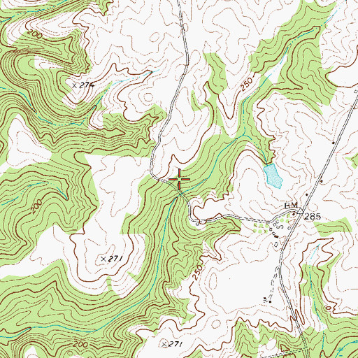 Topographic Map of Felder Lake Dam, GA