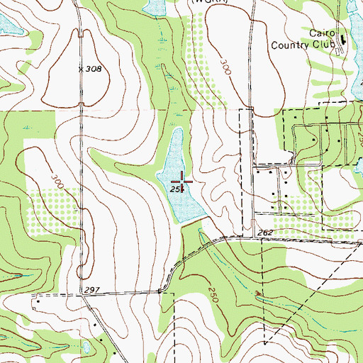 Topographic Map of Falconer Lake, GA