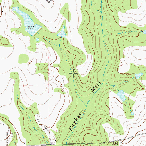 Topographic Map of Wight Lake South Dam, GA