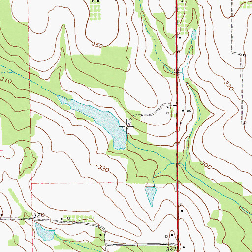 Topographic Map of McClendon Lake Dam, GA